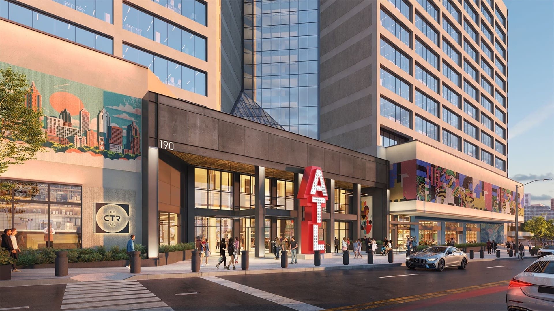 CTR Food Works entrance rendering