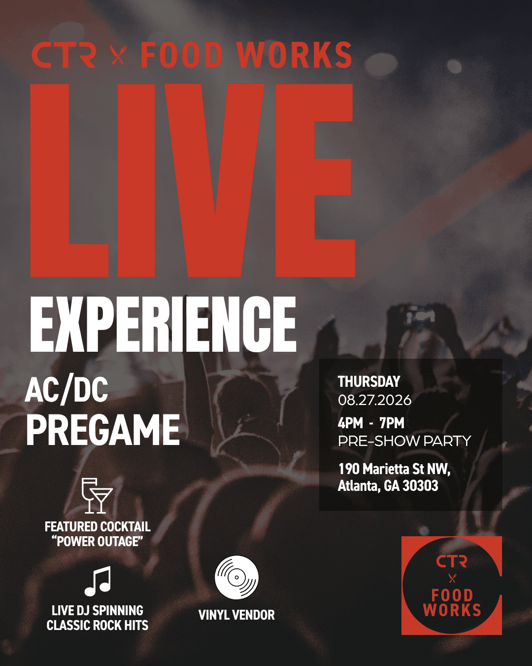 LIVE EXPERIENCE : AC/DC Pre-Game Party event artwork