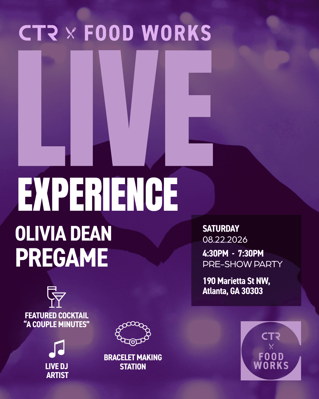 LIVE EXPERIENCE : Olivia Dean Pre-Game Party event artwork