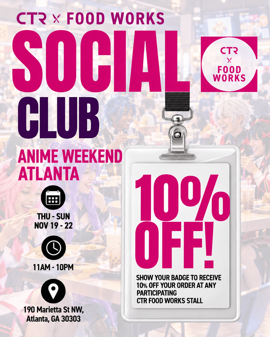 Social Club : Anime Weekend Atlanta Attendees event artwork