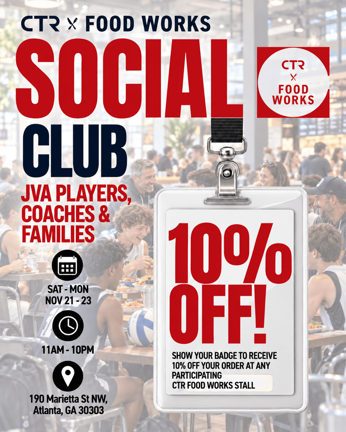 Social Club : JVA Players, Coaches & Families event artwork
