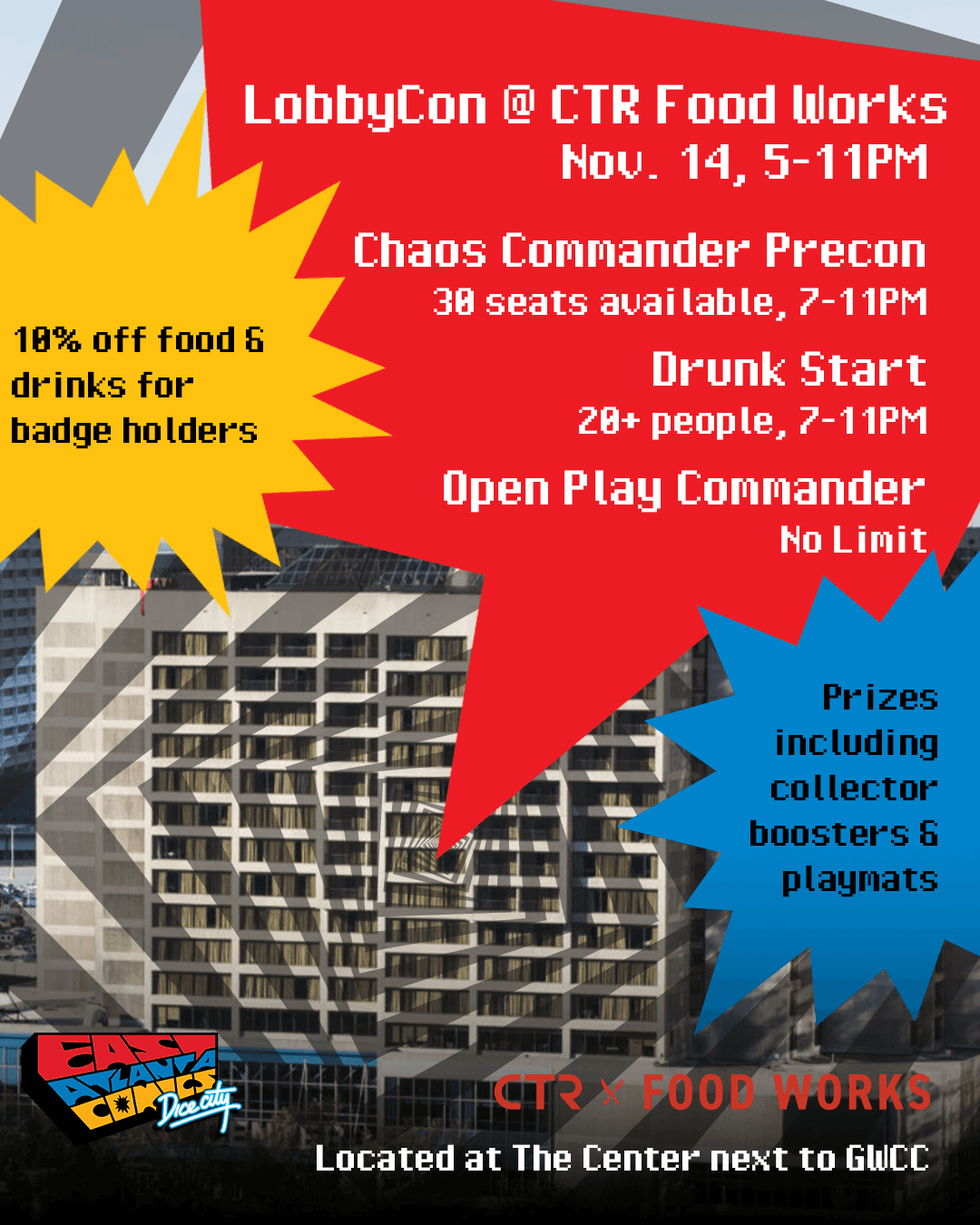 LobbyCon with East Atlanta Comics event artwork