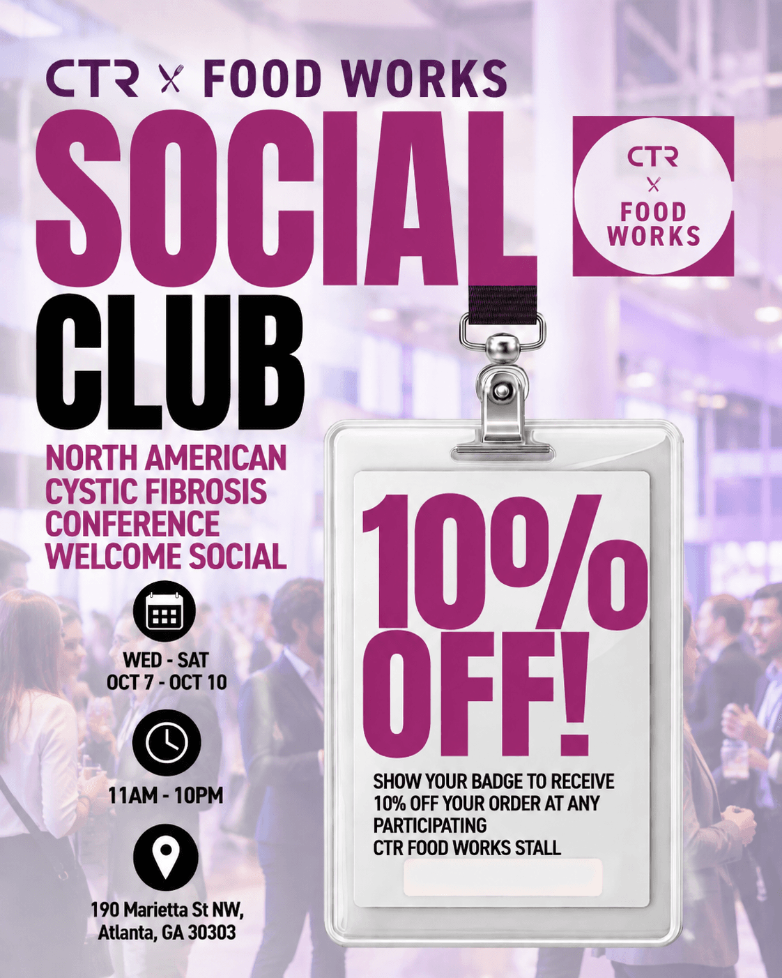 Social Club : North American Cystic Fibrosis Conference event artwork