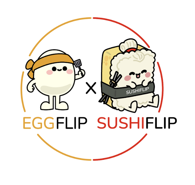 Eggflip × SushiFlip logo